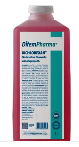 Dichlorexan JÁbon Liquido 4% 1000 ml Difem – 1 Frasco